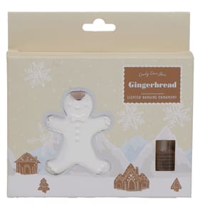 Candy Cane Lane Scented Hanging Ornament - Gingerbread