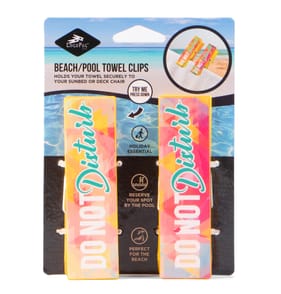 Logo Peg Beach Towel Clips 2 Pack - Do Not Disturb