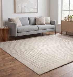 Asiatic Oslo Angles Rug OS06 - Cream/Grey