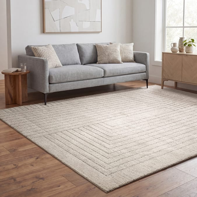 Asiatic Oslo Angles Rug OS06 - Cream/Grey