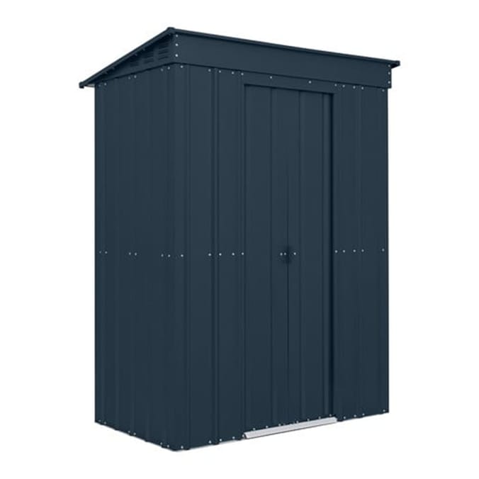 StoreMore Pent Metal Shed 5x3ft - Anthracite Grey