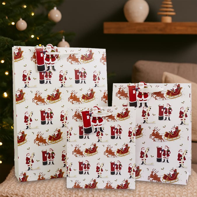 Festive Feeling Gift Bag Set - Santa