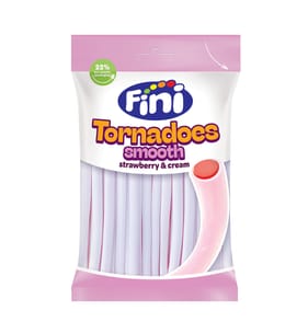 Fini Tornadoes Smooth Strawberry & Cream 160g