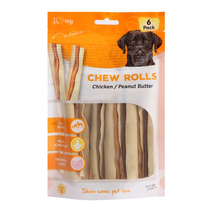 I Love My Pets Chew Rolls 120g