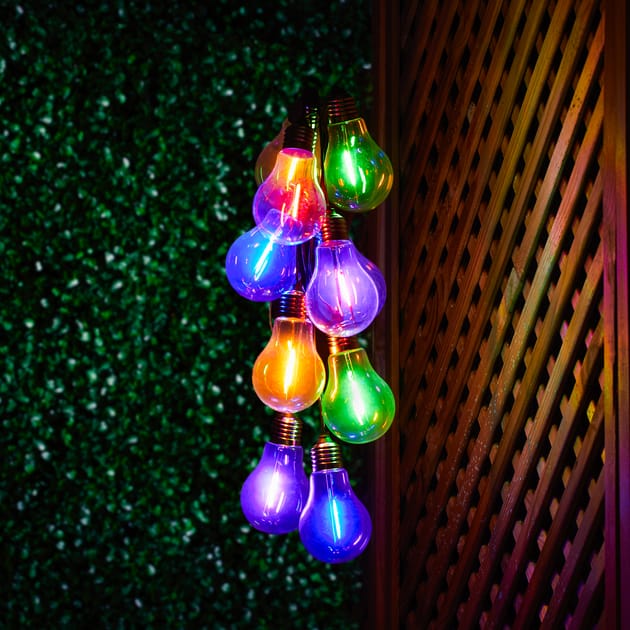 Firefly 10 Neon Effect String Solar Lights Home Bargains