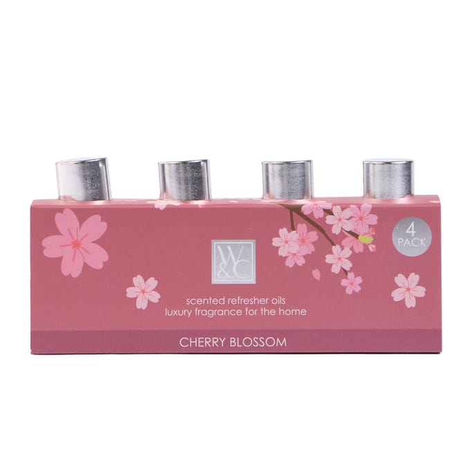 Wickford & Co Scented Refresher Oils 4 Pack - Cherry Blossom