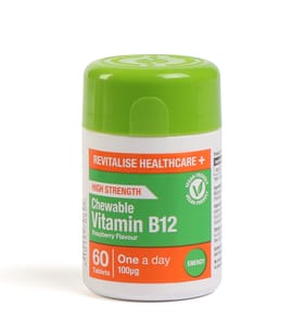 Revitalise Healthcare+ Vitamin B12 Chewable Tablets 60s - Raspberry flavour