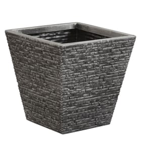 Strata Pewter Slate Planter - Small