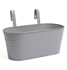 The Outdoor Living Collections Hanging Basket Trough - Grey