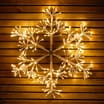 Prestige Mains Operated LED Light-Up Starburst Snowflake 60cm