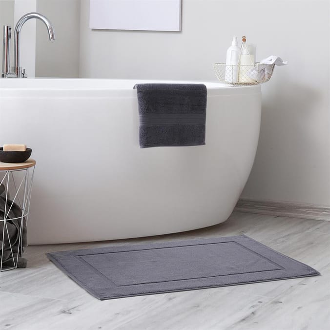 Bathroom 100% Cotton Terry Bath Mat