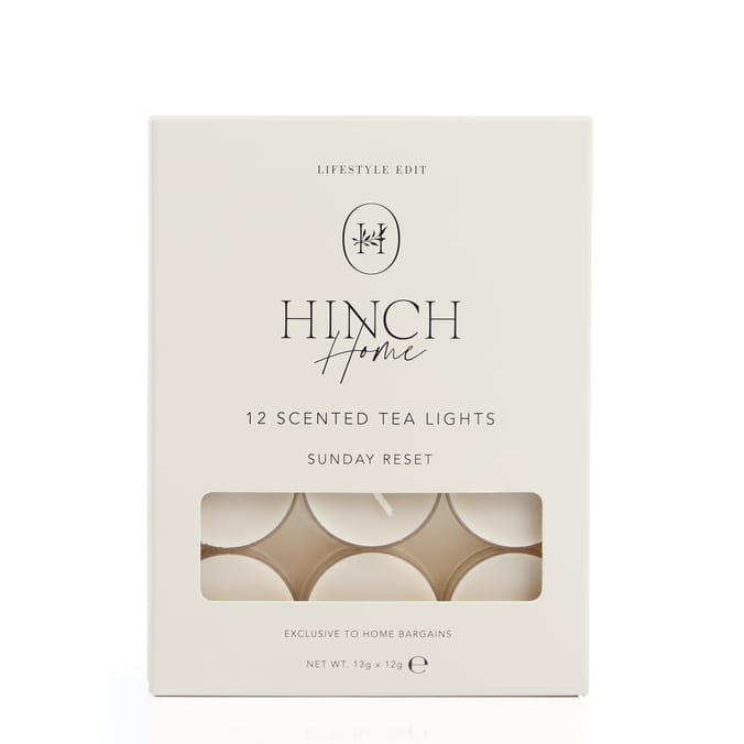 Hinch Home Scented Tealights 12 Pack - Sunday Reset