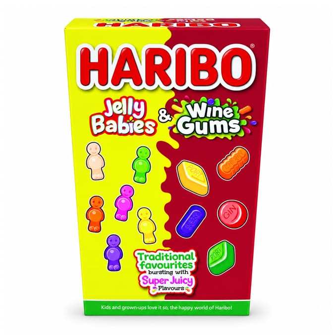 Haribo Jelly Babies & Wine Gums 800g