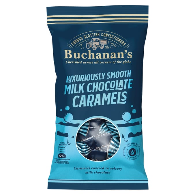 Buchanan's Luxuriously Smooth Milk Chocolate Caramels 110g