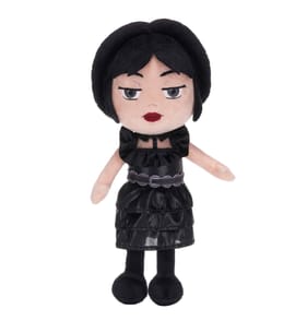 Wednesday Addams in Black Prom Dress Plush Doll