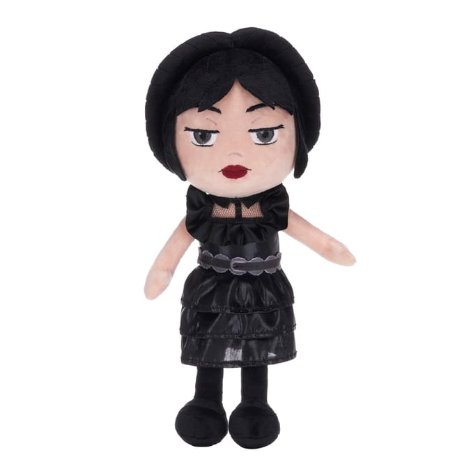 Wednesday Addams in Black Prom Dress Plush Doll