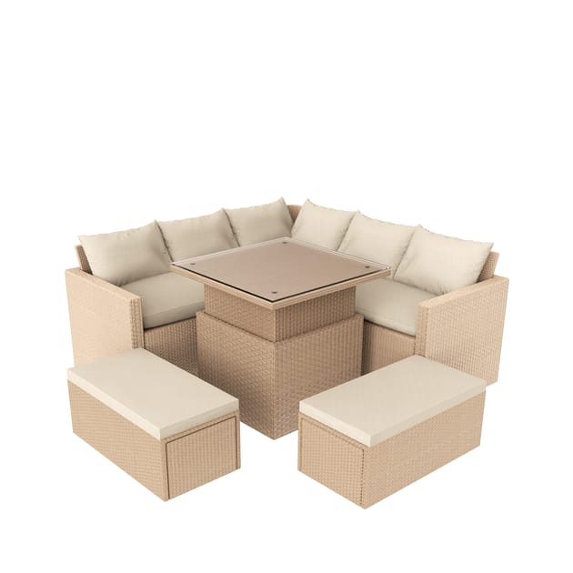 Rattan garden furniture sales home bargains