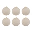 Nordic Spirit 10cm Glitter Bauble 6 Pack