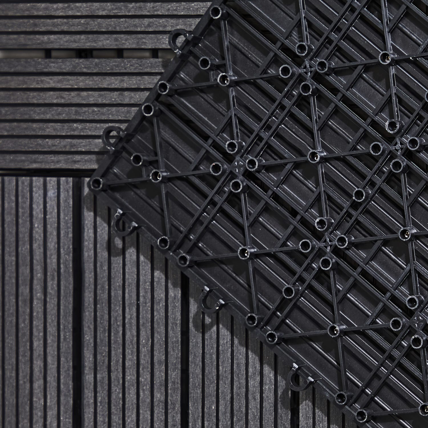 Jardin Composite Decking Tiles 4 Pack Home Bargains