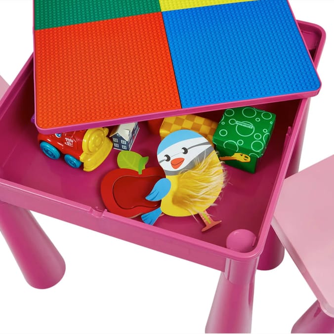 Liberty House Toys Kids 5-in-1 Activity Table and 2 Chairs Set