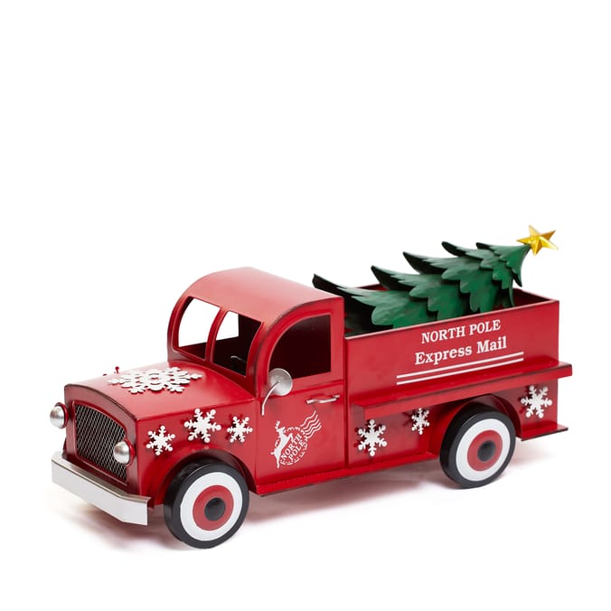 Festive Feeling Decorative Metal Truck