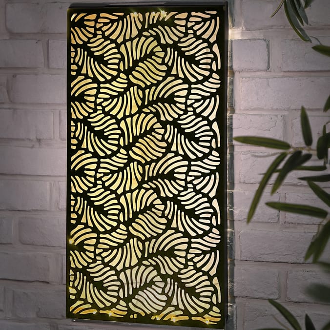 Firefly Large Metal Wall Art Solar Light