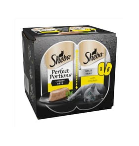 Sheba Perfect Portions Adult Wet Cat Food Trays 6 x 37.5g - Chicken in Pate