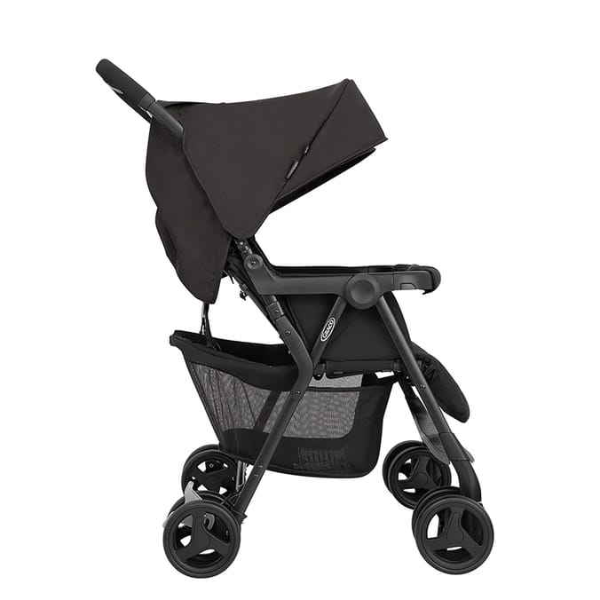 Graco Opia Twin Pushchair with Double Apron & Rain Cover
