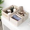 3 Piece Fabric Storage Box Set
