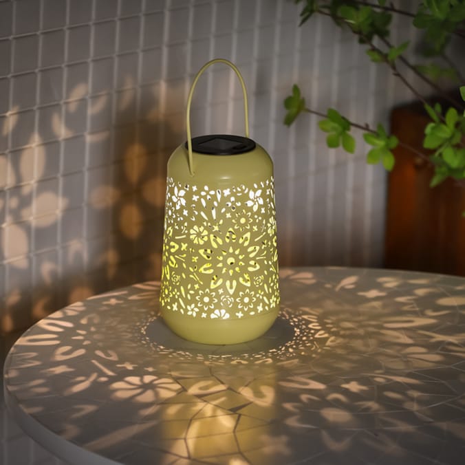 Firefly Hanging Metal Lantern Solar Light Assorted