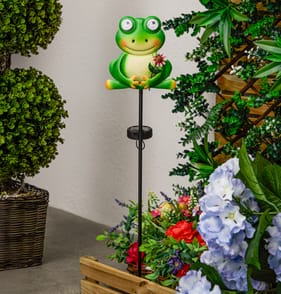 Firefly Solar Light Co Animated Eyes Solar Light Stake - Frog