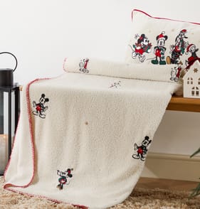 Mickey And Friends Embroidered Throw  