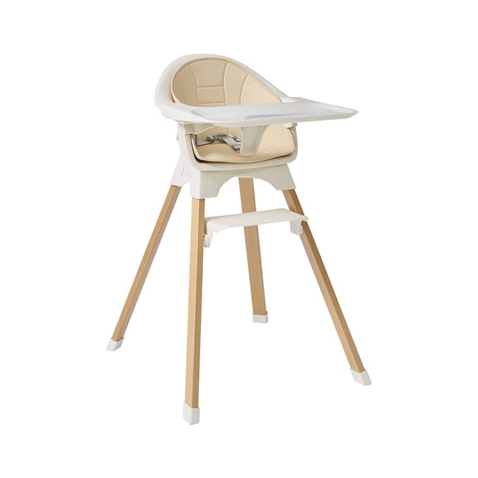Liberty House Toys Kids High Chair – White and Beechwood
