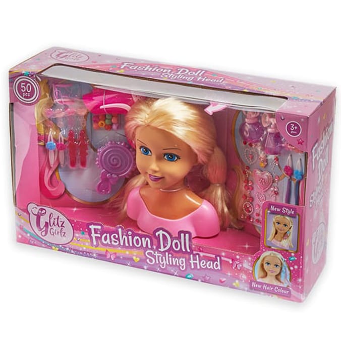 Glitz Girlz Fashion Doll Styling Head