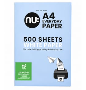 Nu Laser, Copier & Inkjet Paper A4 500 Sheets x5
