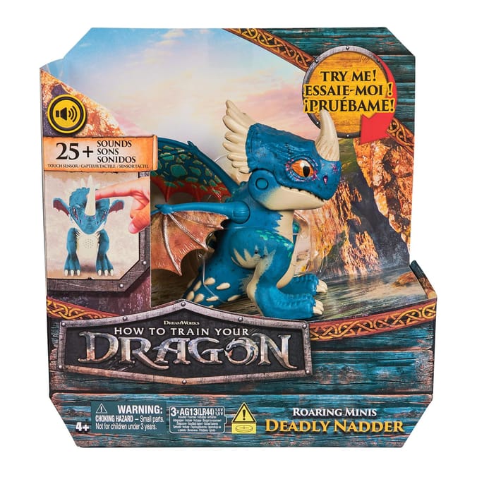How To Train Your Dragon Roaring Mini Dragon Figure - Deadly Nadder
