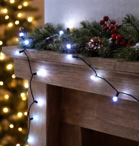 Prestige Mains Operated 100 LED Berry String Lights - Cool White