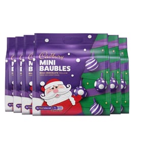 Cadbury Chocolate Tree Bauble Decorations Bag 72g x6