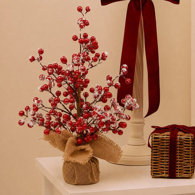 Festive Feeling Red Berry Table Tree
