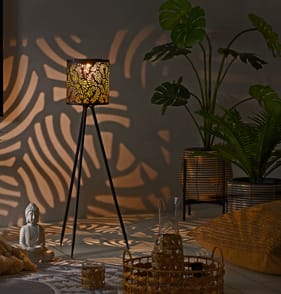 The Outdoor Living Collection Table Lamp with USB Charging White