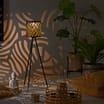 The Outdoor Living Collection Leaf Print Metal Lamp Solar Light
