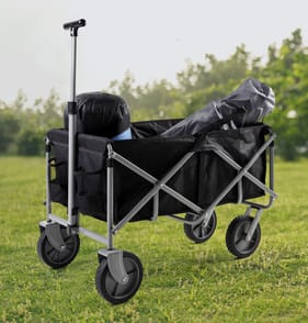 Lakescape Folding Portable Wagon - Black
