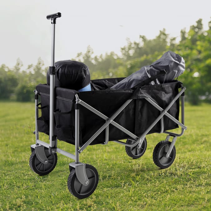 Lakescape Folding Portable Wagon - Black