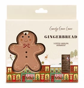 Candy Cane Lane Scented Hanging Ornament - Gingerbread