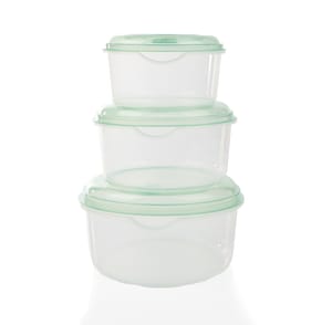 Kitchen Round Food Containers 3 Pack 