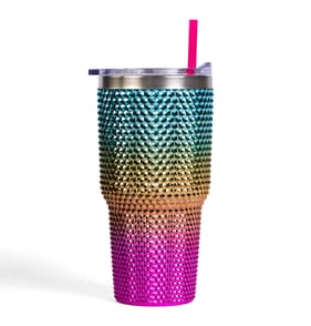  Hydrate Metallic Studded Ombre Tumbler 760ml - Pink