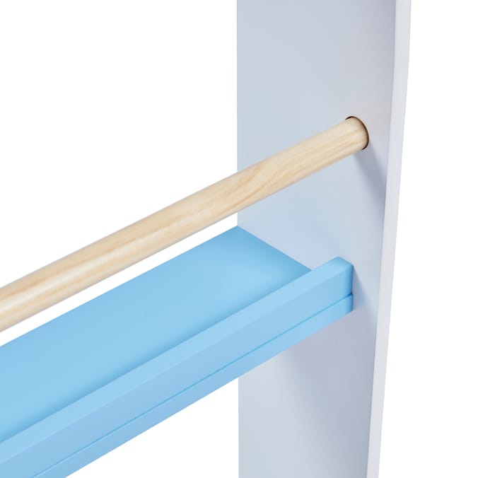 Liberty House Toys Kids Picture Book Wall Bookshelf - White & Blue