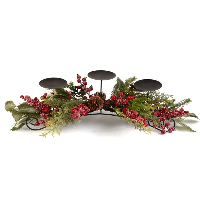 Festive Feeling Berry Table Candle Holder