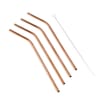  Eco Friendly Reusable Drinking Straws 4 Pack x4 - Rose Gold