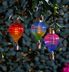 Firefly Solar Light Co Clip-On Hot Air Balloon Light